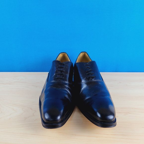 Astro Enzo‎ Italian Mens Black Oxford shoes Vero Cuoio Leather Lace up EUR 42 main image 5